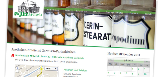 Website aufrufen